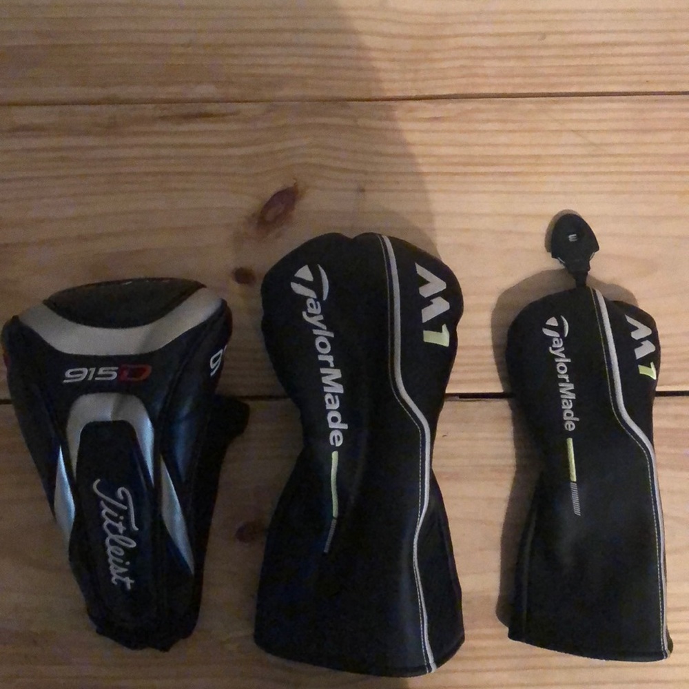 Titliest Driver and M1 Driver and 3wood headcovers